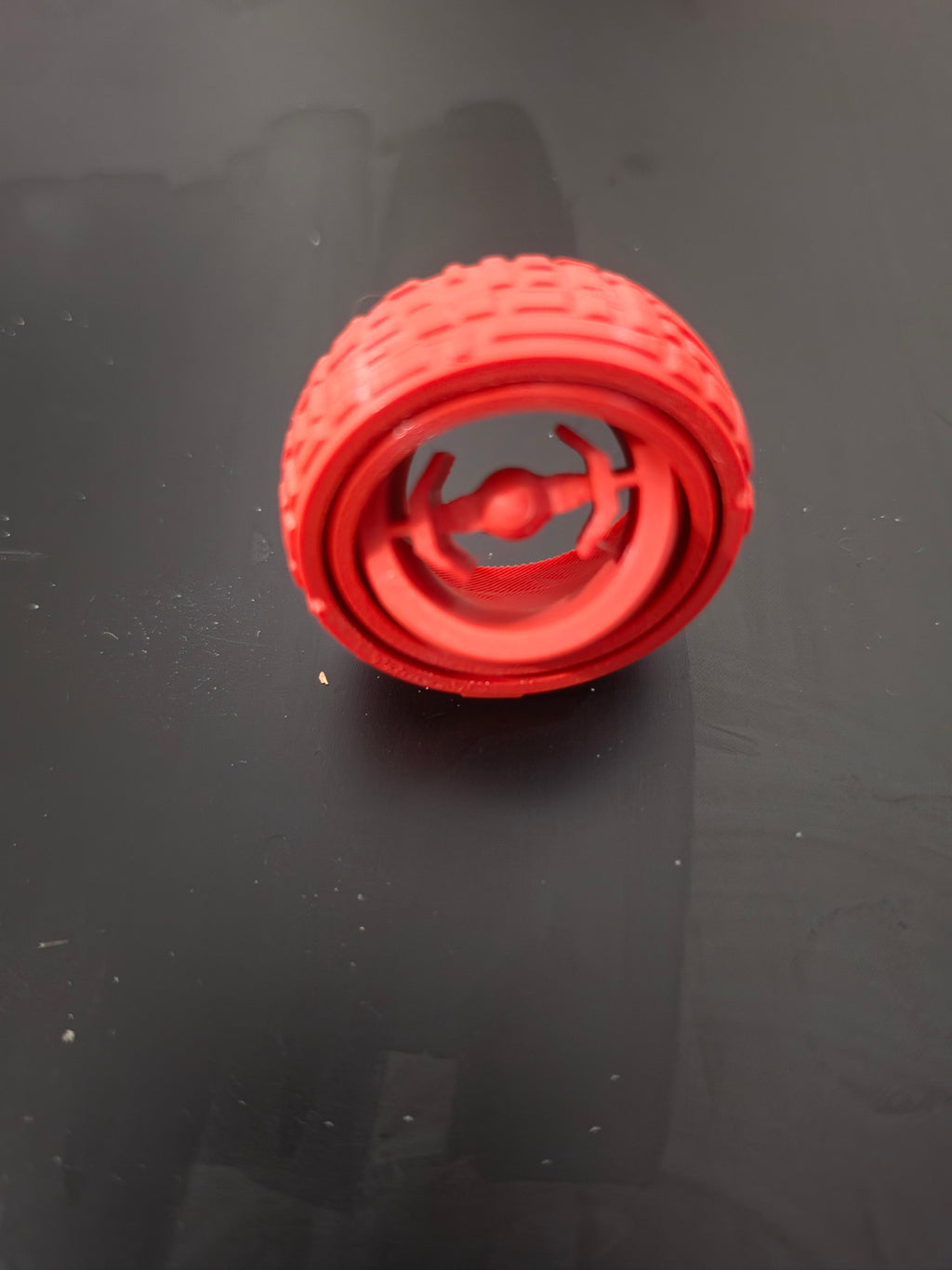 Gyroscopic space-themed 3D printed fidget toy product view
