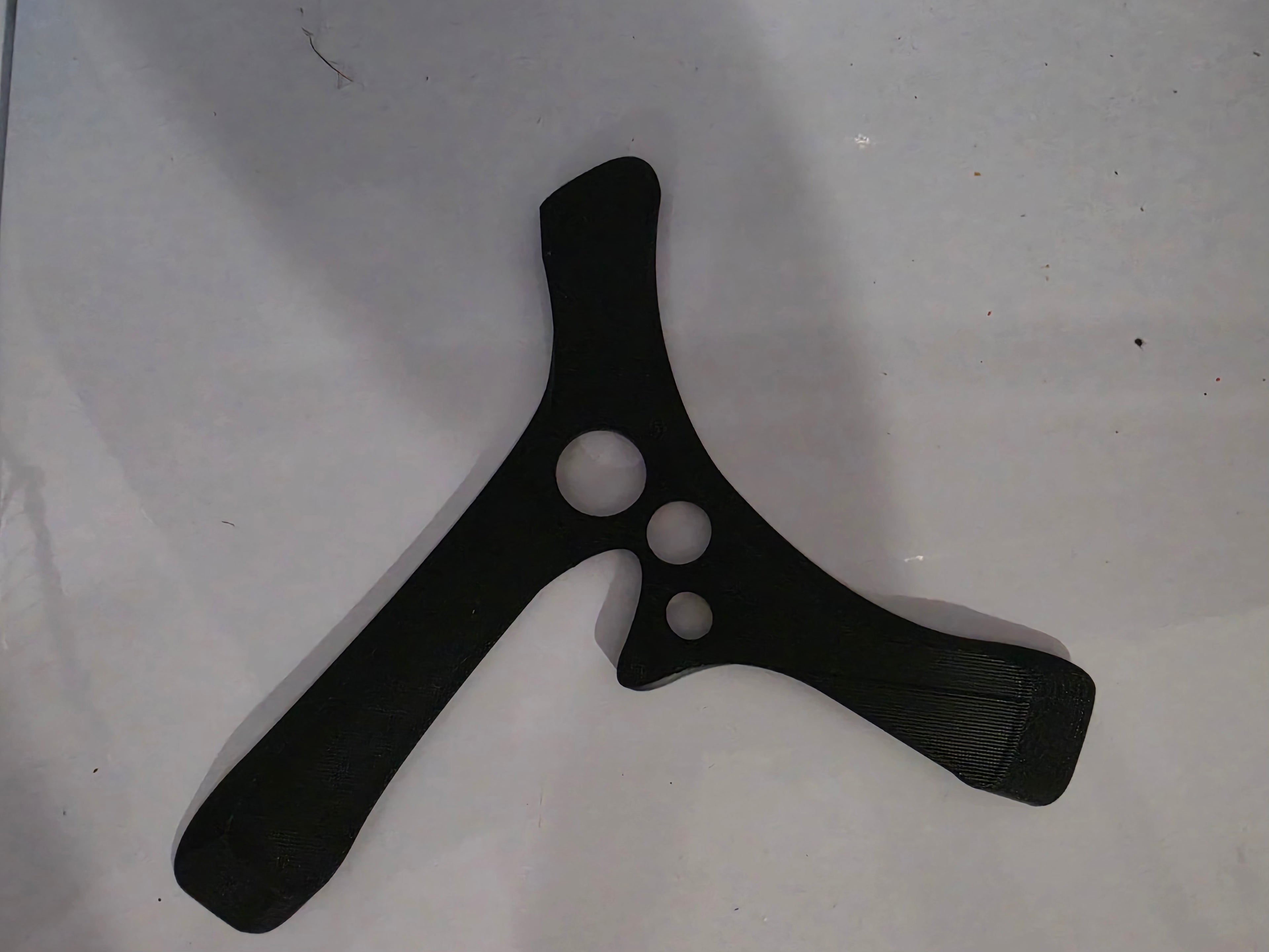 3D printed tri-wing boomerang from Jackson's Printing