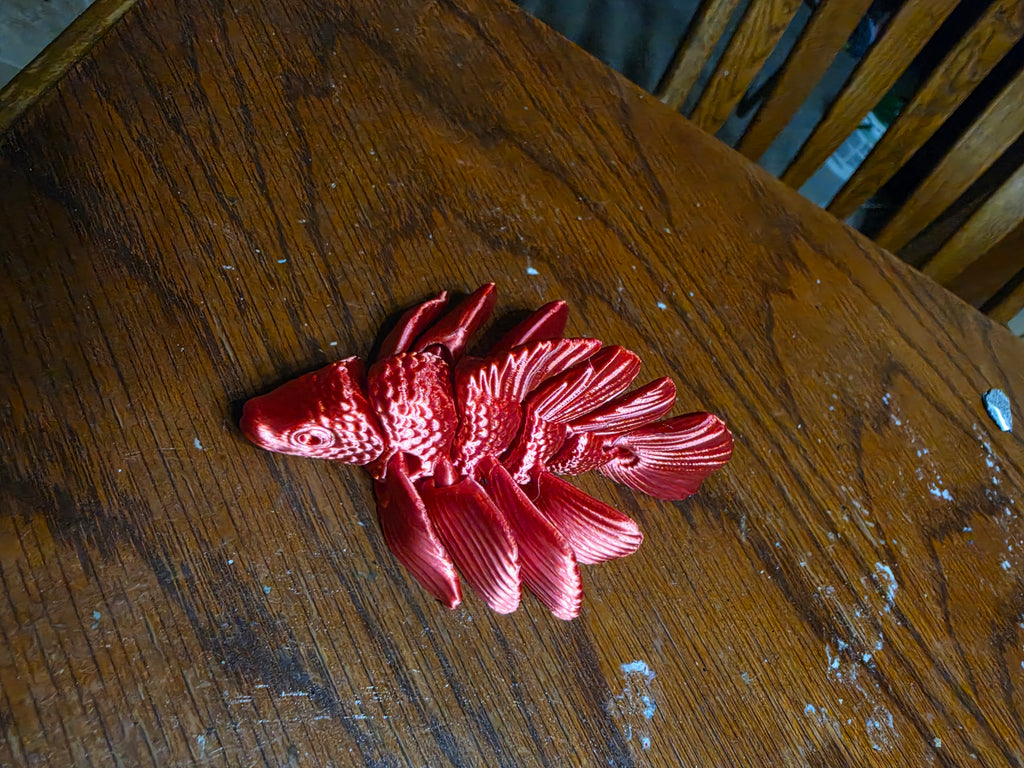 Movable articulated 3D printed Betta fish product view