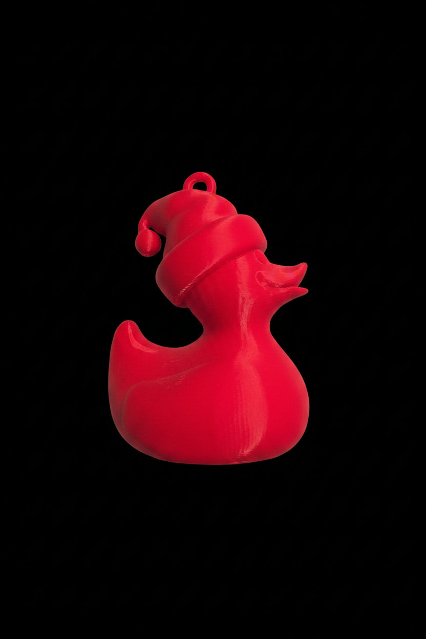 3D printed large hanging duck ornament from Jackson's Printing