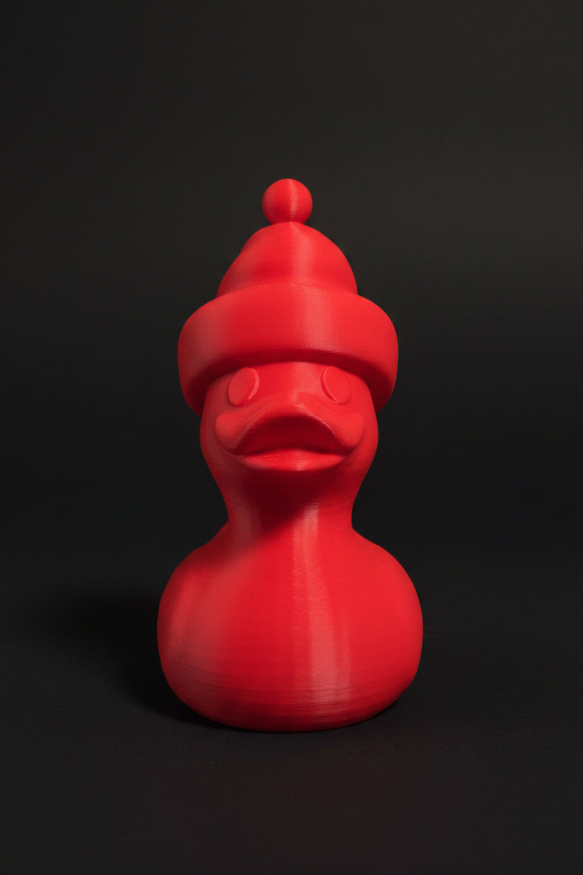 3D printed hanging duck ornament product view from Jackson's Printing
